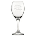 Happy 30th Birthday Modern Design - Engraved Novelty Wine Glass