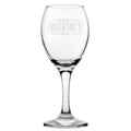 Happy Valentine's Day Bordered Design - Engraved Nhappy Vvelty Oz Glass