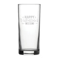Happy Valentine's Day Classic Design - Engraved Novelty Hiball Glass