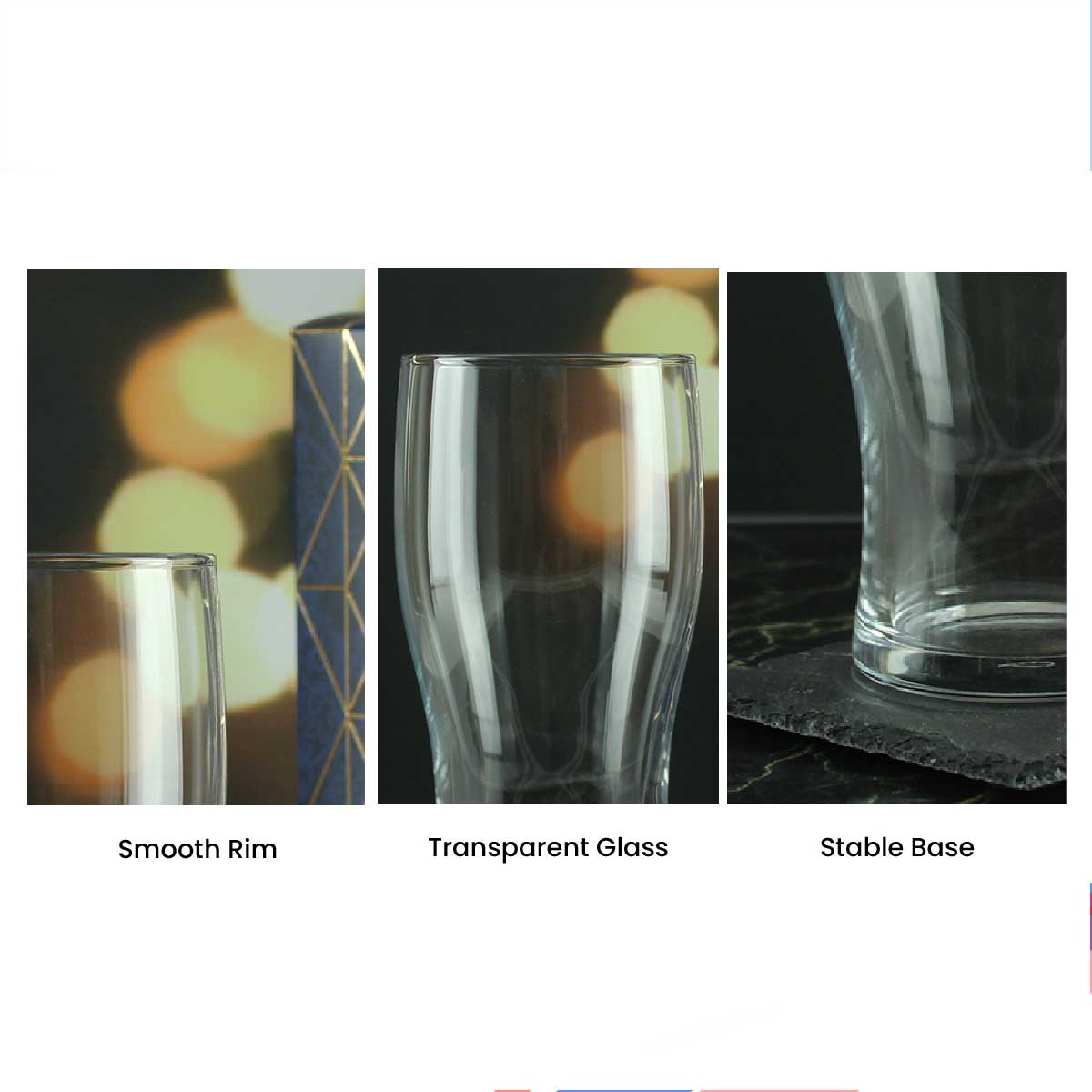 Happy Valentine's Day Heart Design - Engraved Novelty Tulip Pint Glass