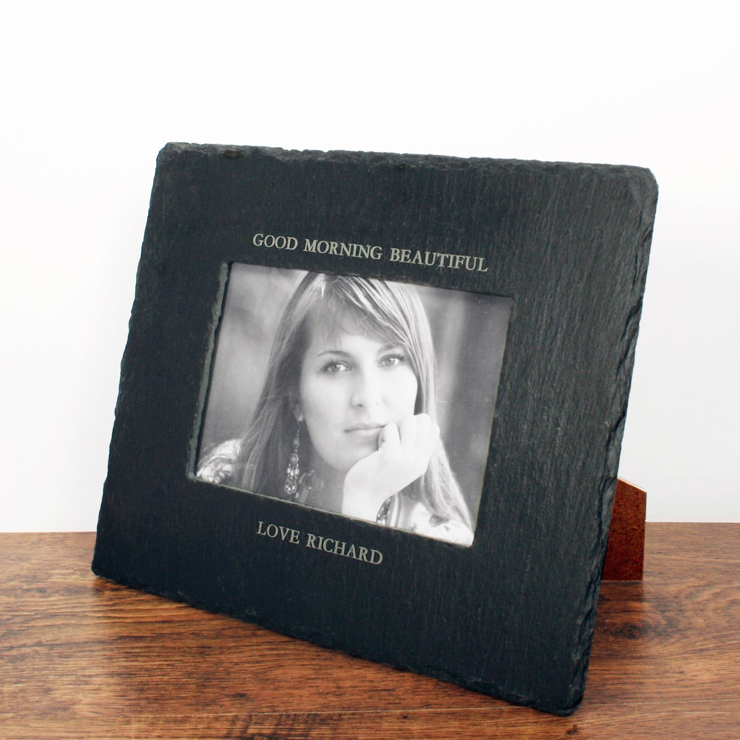 Personalised Slate Landscape Photoframe
