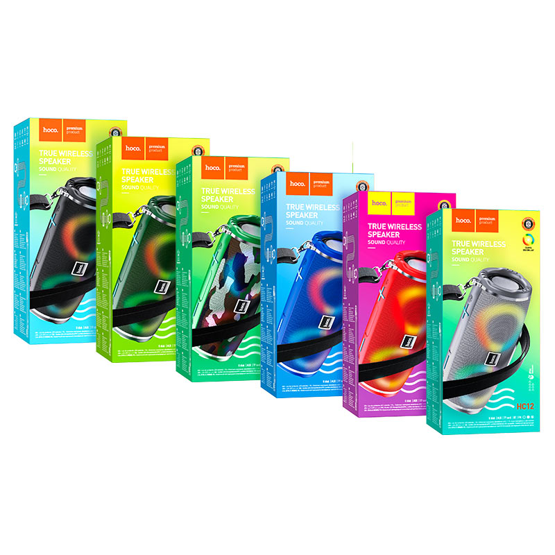 HOCO HC12 Bluetooth Speaker with Colorful Lights