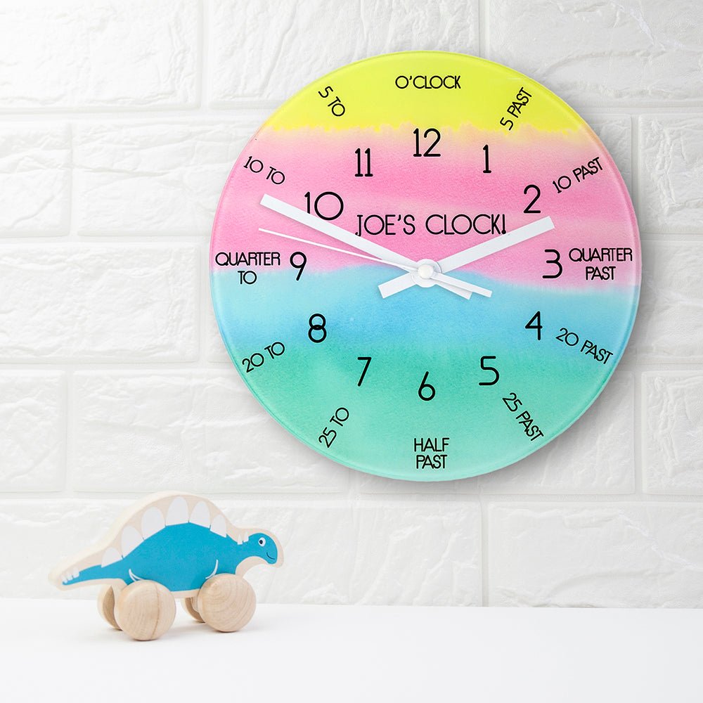 I Can Tell The Time! Personalised Children's Wall Clock