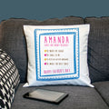 Personalised I Love Daddy Because... Personalised Cushion Cover