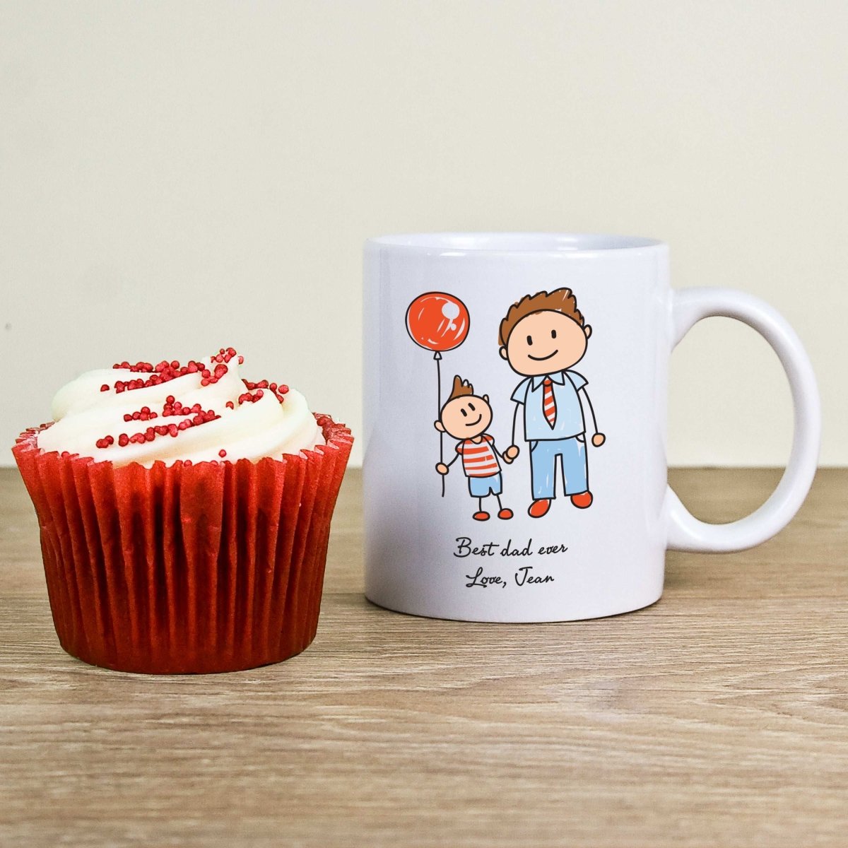 I Love My Dad Personalised Kid's Artwork Unbreakable Mug