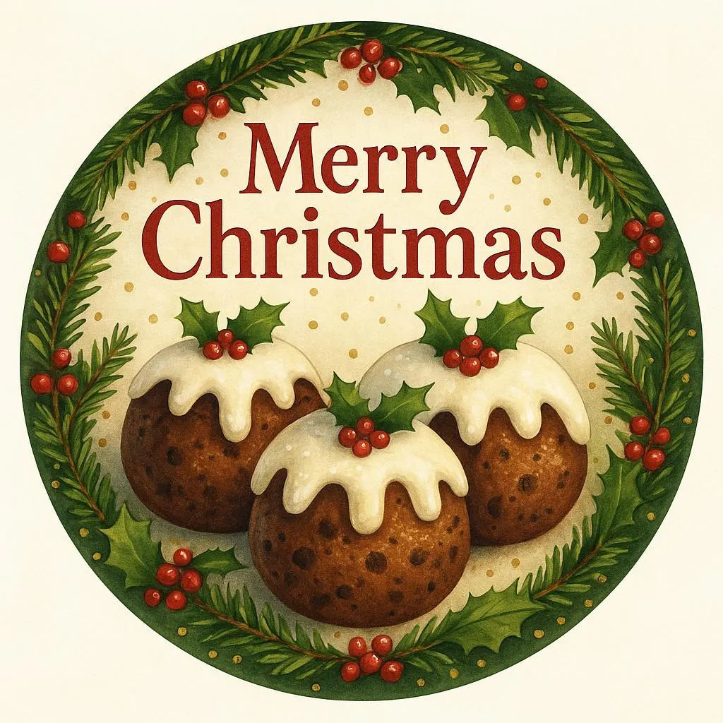 Christmas Edible Cake Topper Set | Personalised Festive Cake Decoration | Wafer or Icing | Big Sals