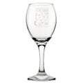 It's Not Drinking Alone If The Cat Is Home - Engraved Novelty Wine Glass