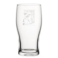 It's Not Drinking Alone If The Dog Is Home - Engraved Novelty Tulip Pint Glass