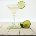 Personalised It's Raining Cocktails! Square Glass Coaster
