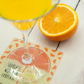 Personalised It's Raining Cocktails! Square Glass Coaster