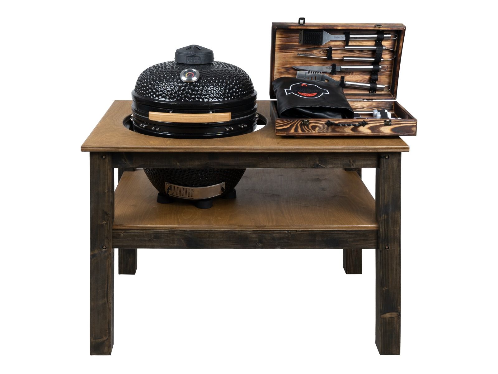 BBQ Space Outdoor Kitchen Islands, for Kamado Bono Grande Ceramic smoker (1.6m Length)