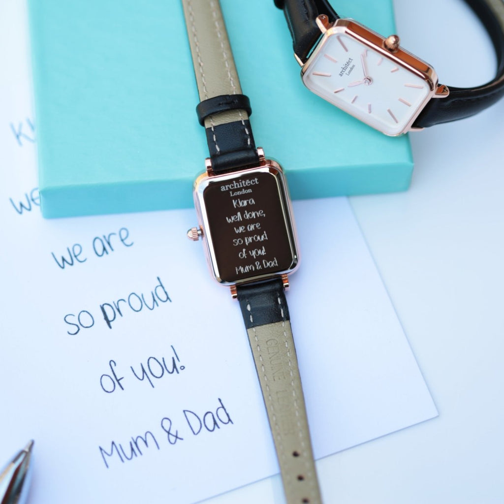 Ladies Archiect Lille - Brilliant White  - Handwriting Engraving