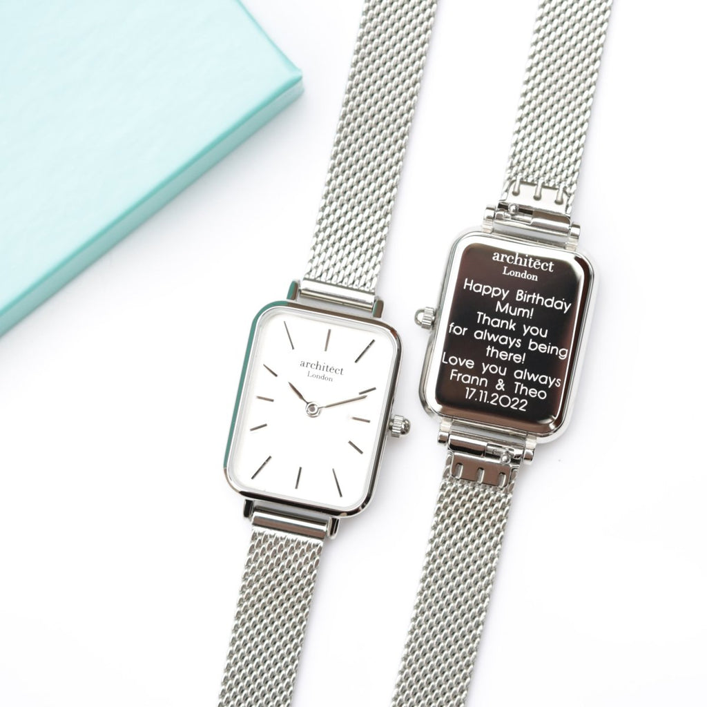 Ladies Archiect Lille - Cloud Silver - Modern Font Engraving