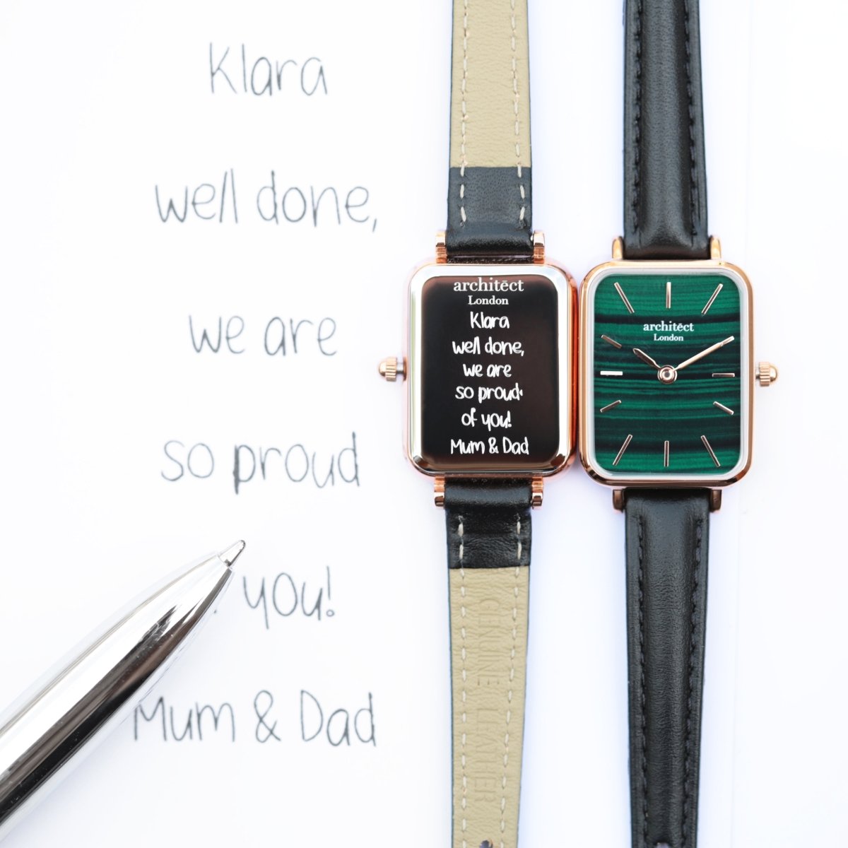 Ladies Archiect Lille - Pine Green - Handwriting Engraving