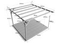 Wall Mounted Pergola and Decking Kit Corbel Design