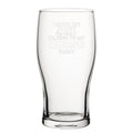Leave Me Alone I'm Only Talking To My Horse Today - Engraved Novelty Tulip Pint Glass