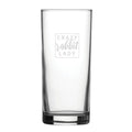 Leave Me Alone I'm Only Talking To My Rabbit Today - Engraved Novelty Hiball Glass