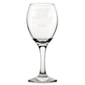 Leave Me Alone I'm Only Talking To My Rabbit Today - Engraved Novelty Wine Glass