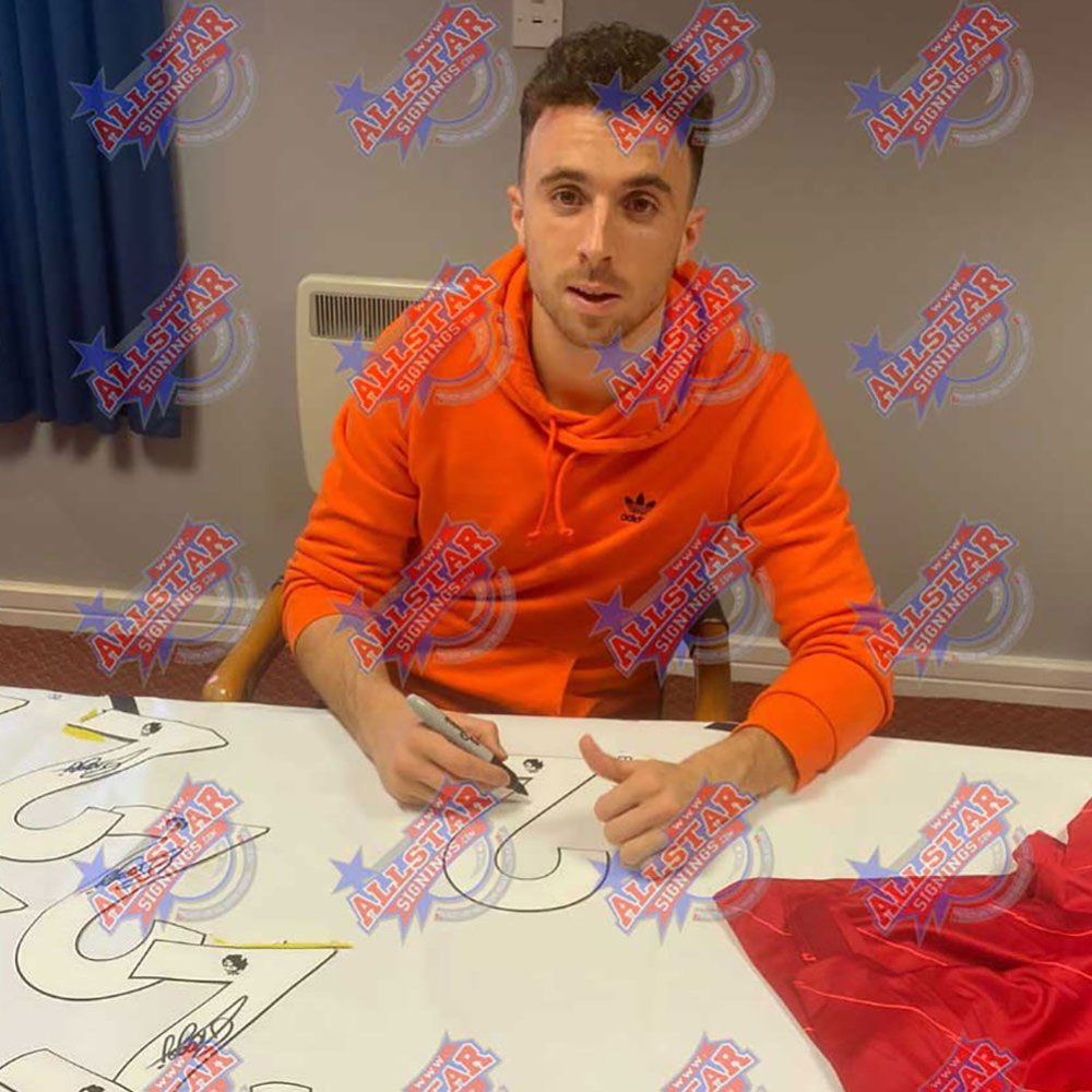 Liverpool FC Authentic Diogo Jota Signed Shirt