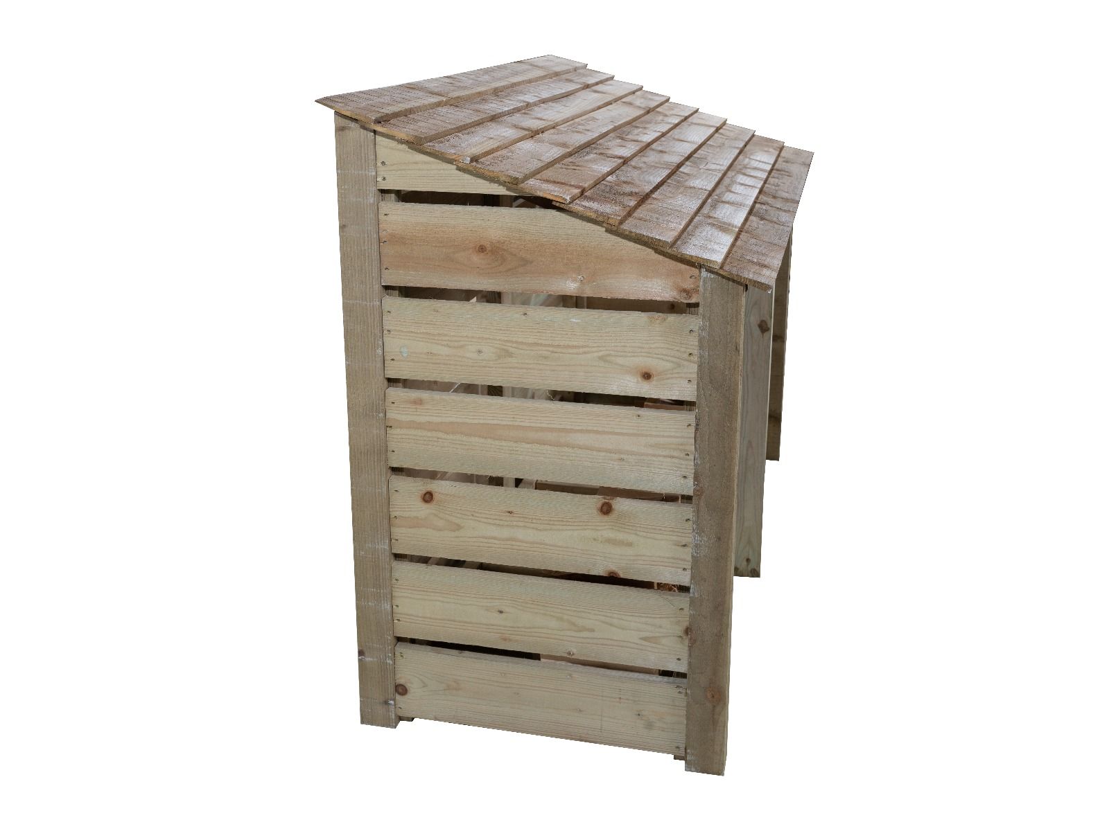 Slatted Wooden Log Store with Doors W-187cm, H-126cm or 180cm, D-88cm