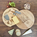 Personalised Love Makes The World Go Round Cheese Board Set