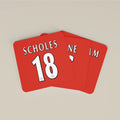 Manchester United Premier League Legends Football Coasters - Set Of 4