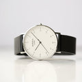 Modern Font Engraving - Men's Architect Zephyr, Pitch Black Mesh Strap