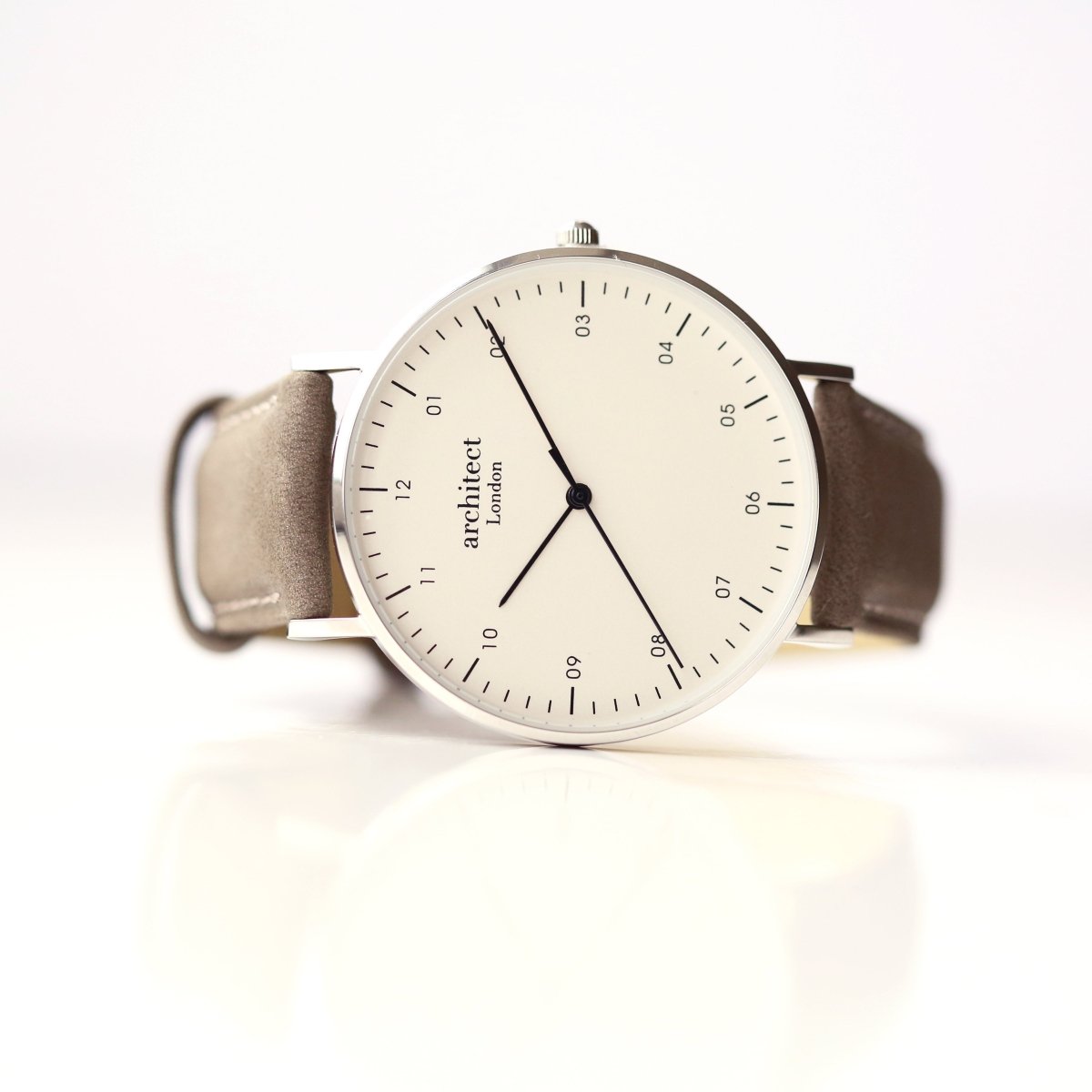 Modern Font Engraving - Men's Architect Zephyr, Urban Grey Strap