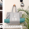 Personalised Monogrammed Organic Yoga Tote Bag