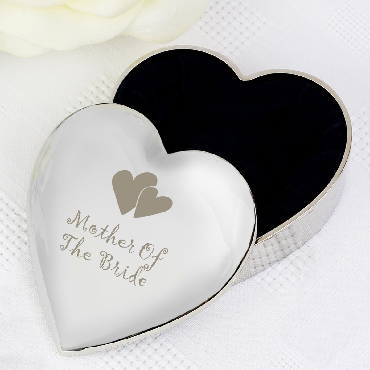 Mother Of Bride Heart Trinket Box