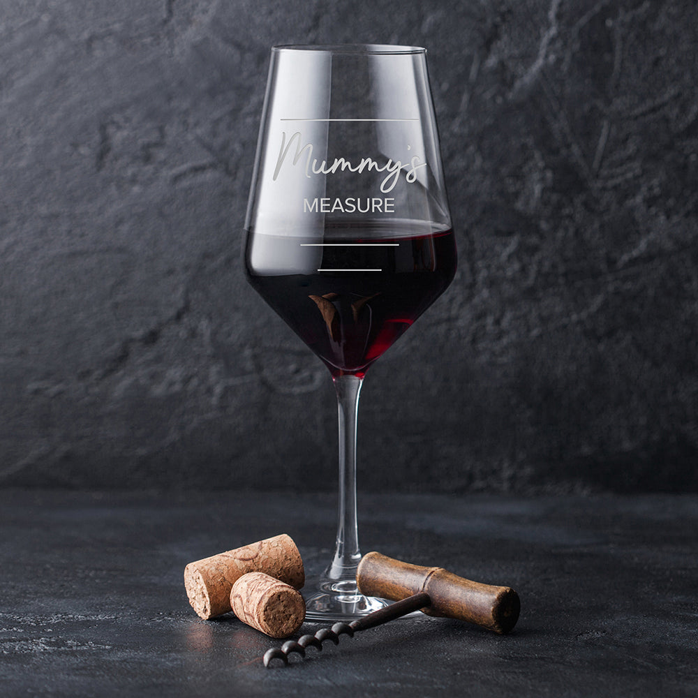 Mummy's Wine Measure Glass