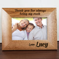 Personalised My Dad Is My Rock Engraved Photo Frame
