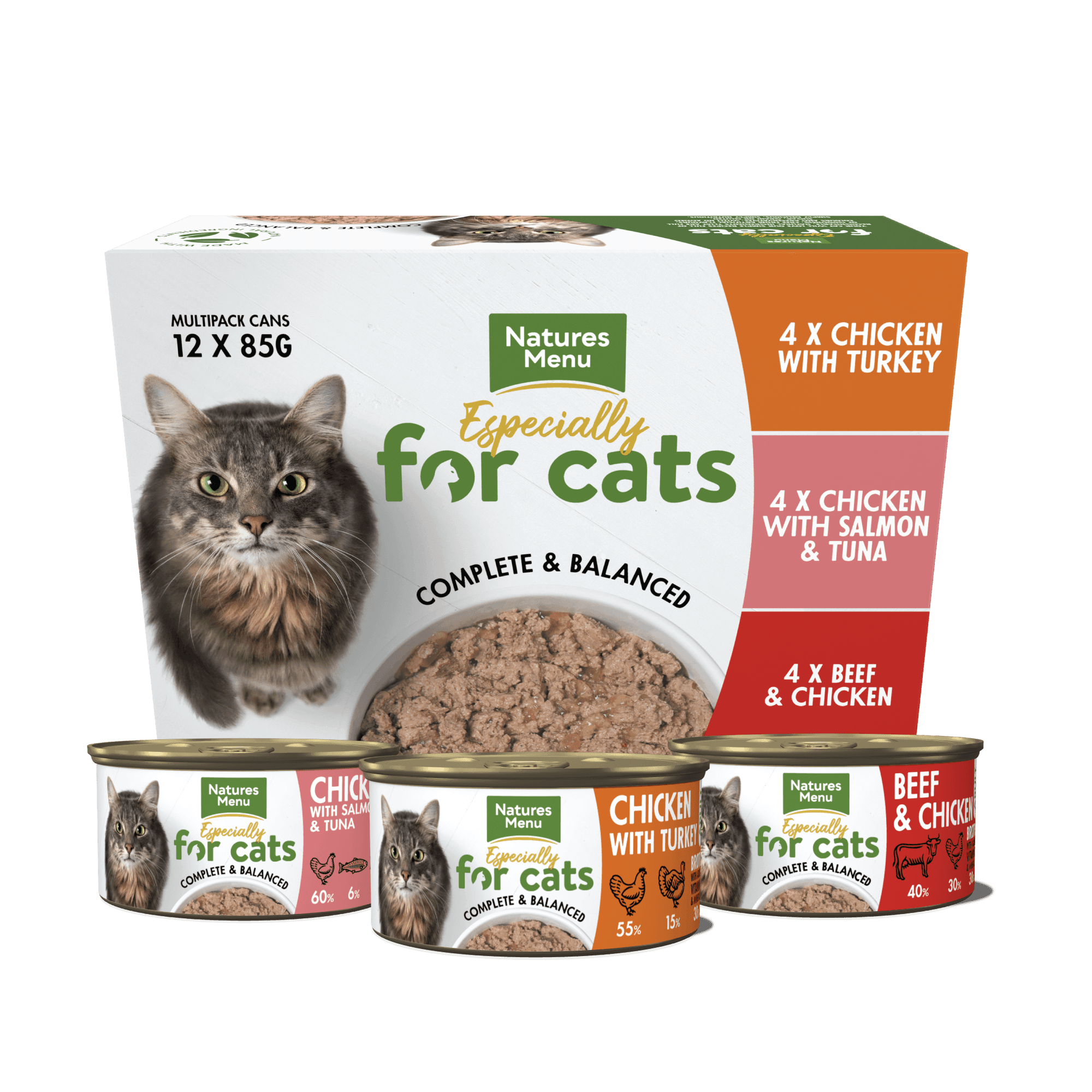 Natures Menu Cat Multipack Tins 4x12x85g