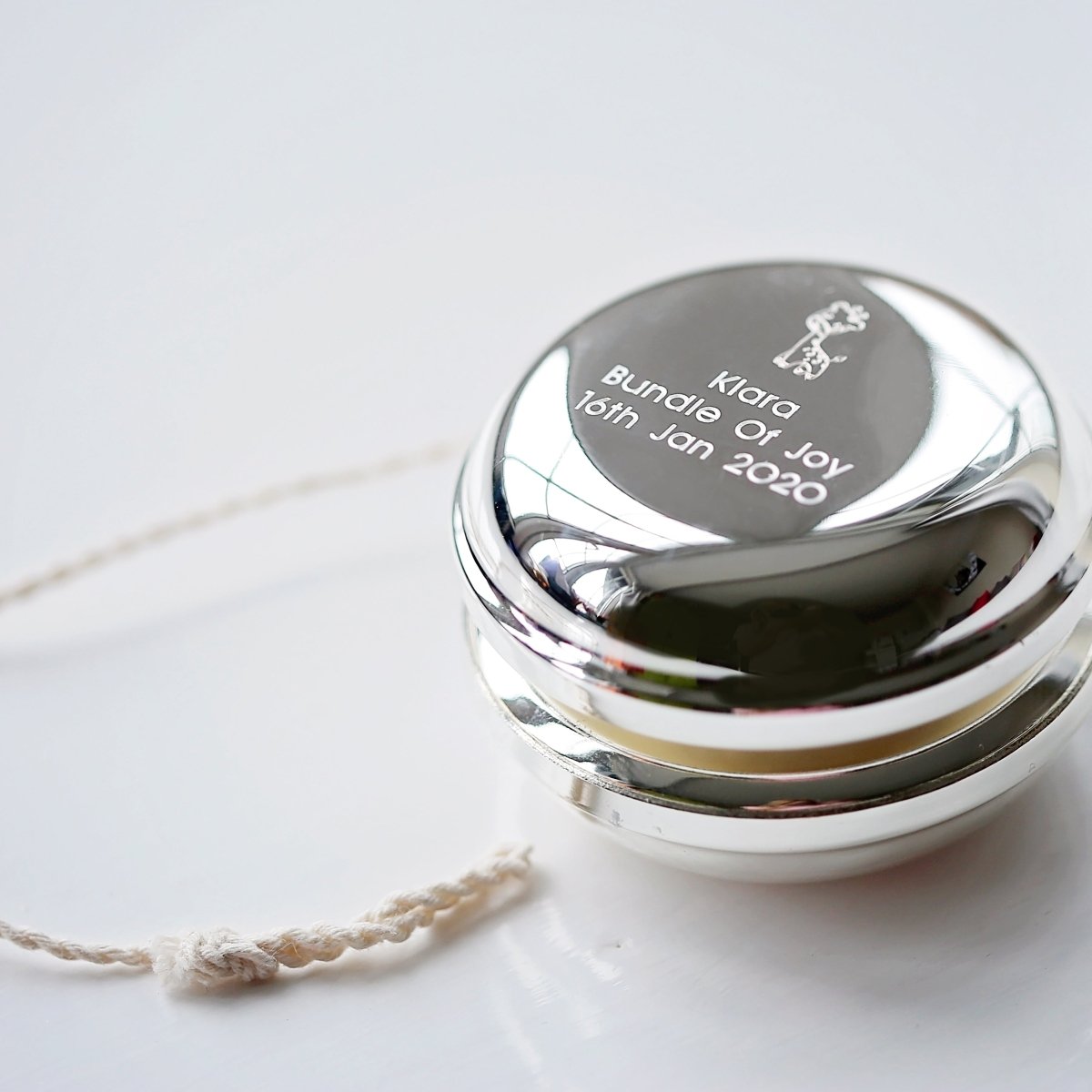 Nickel Plated Engraved Yoyo