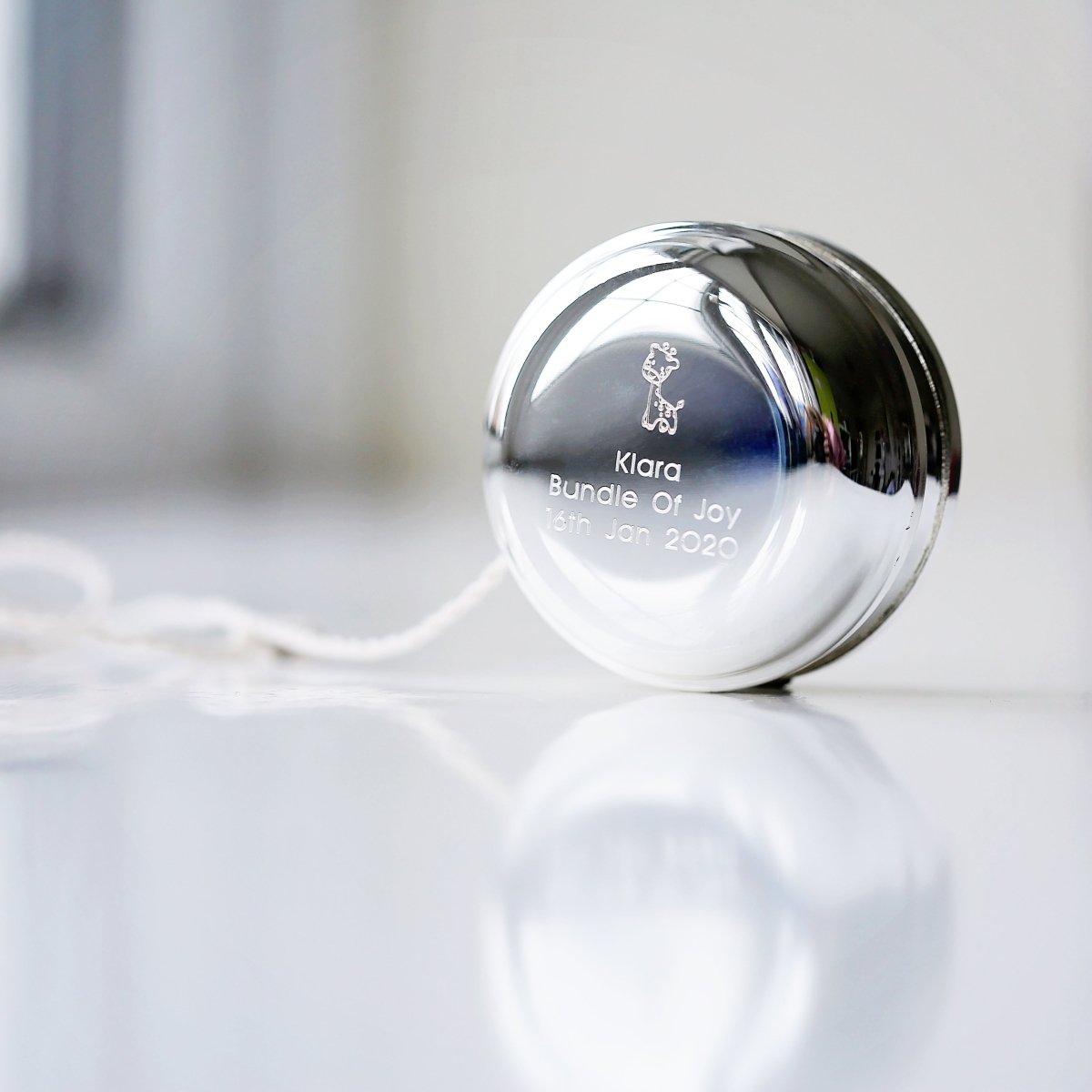 Nickel Plated Engraved Yoyo