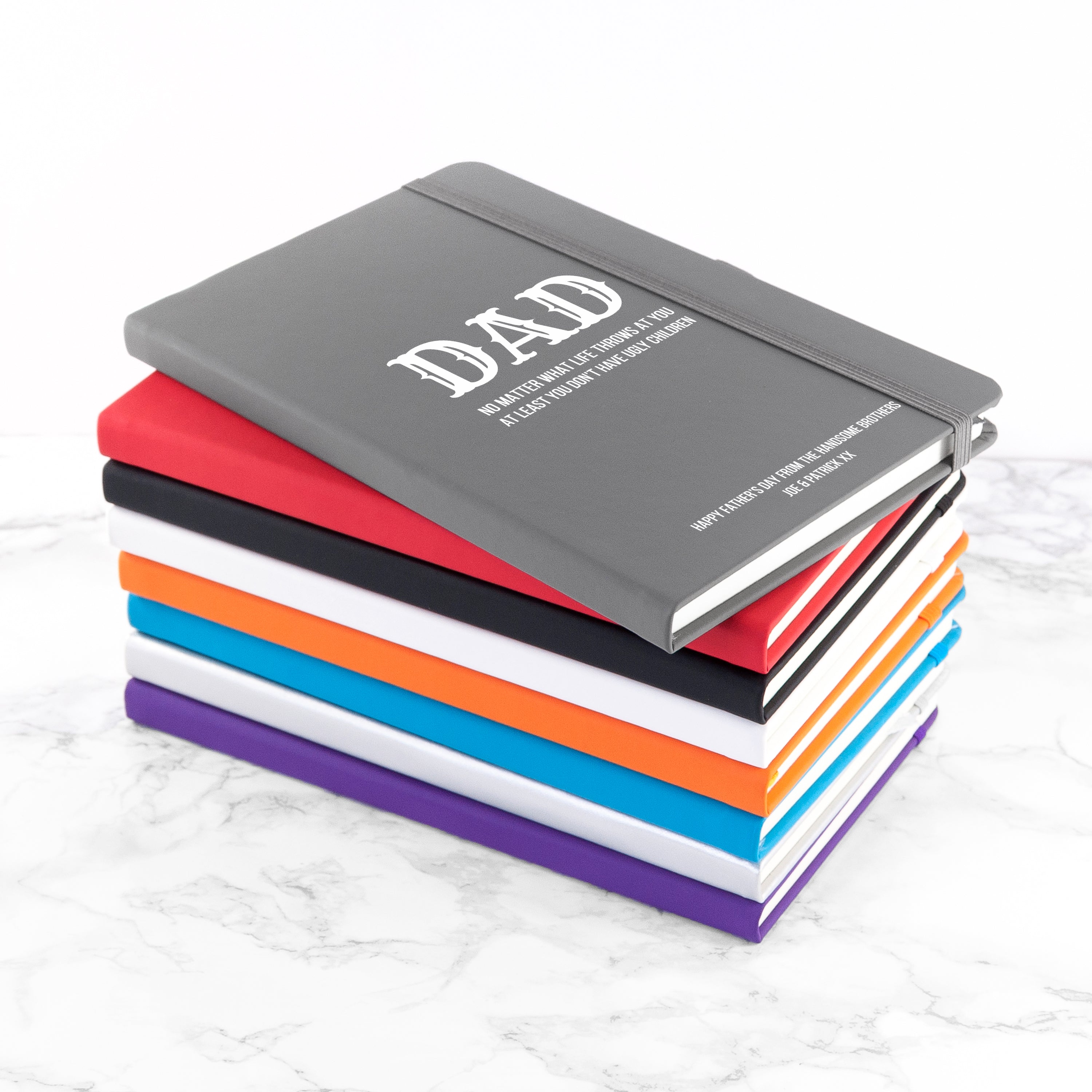 Personalised No Matter What Dad A5 Notebook