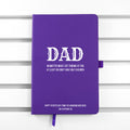 Personalised No Matter What Dad A5 Notebook