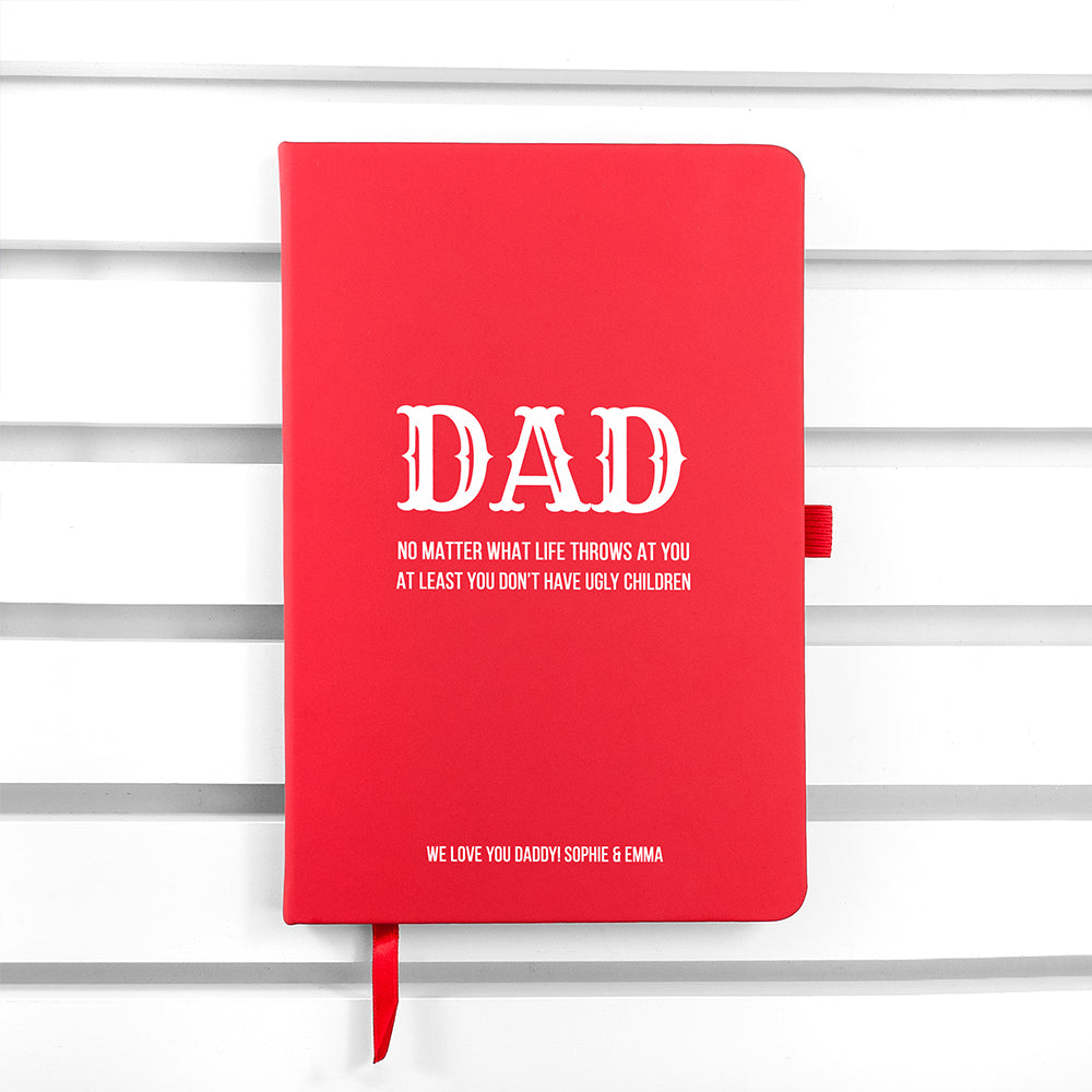 Personalised No Matter What Dad A5 Notebook