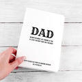 Personalised No Matter What Dad A5 Notebook