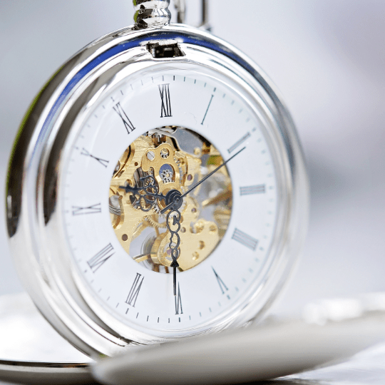 Own Handwriting Dual Opening Pocket Watch