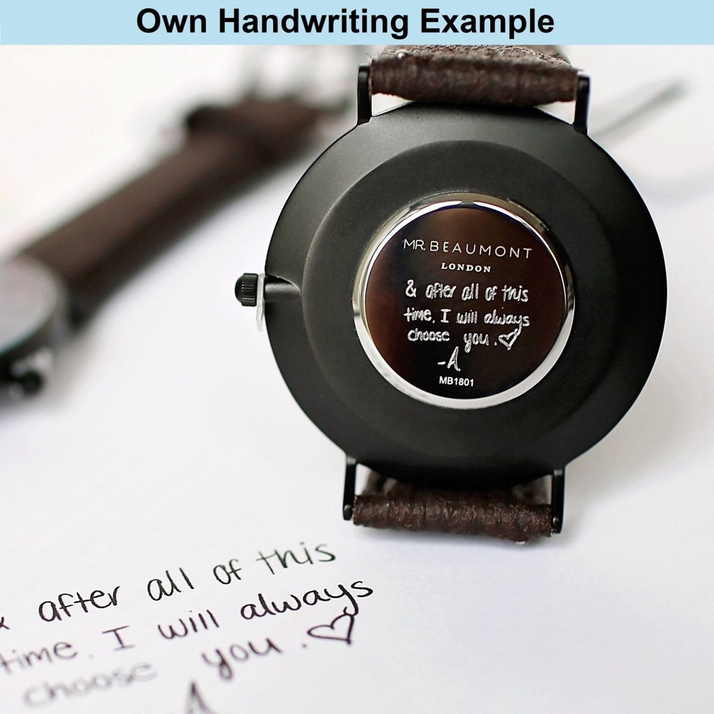 Own Handwriting Elie Beaumont Dark Grey Ladies Watch