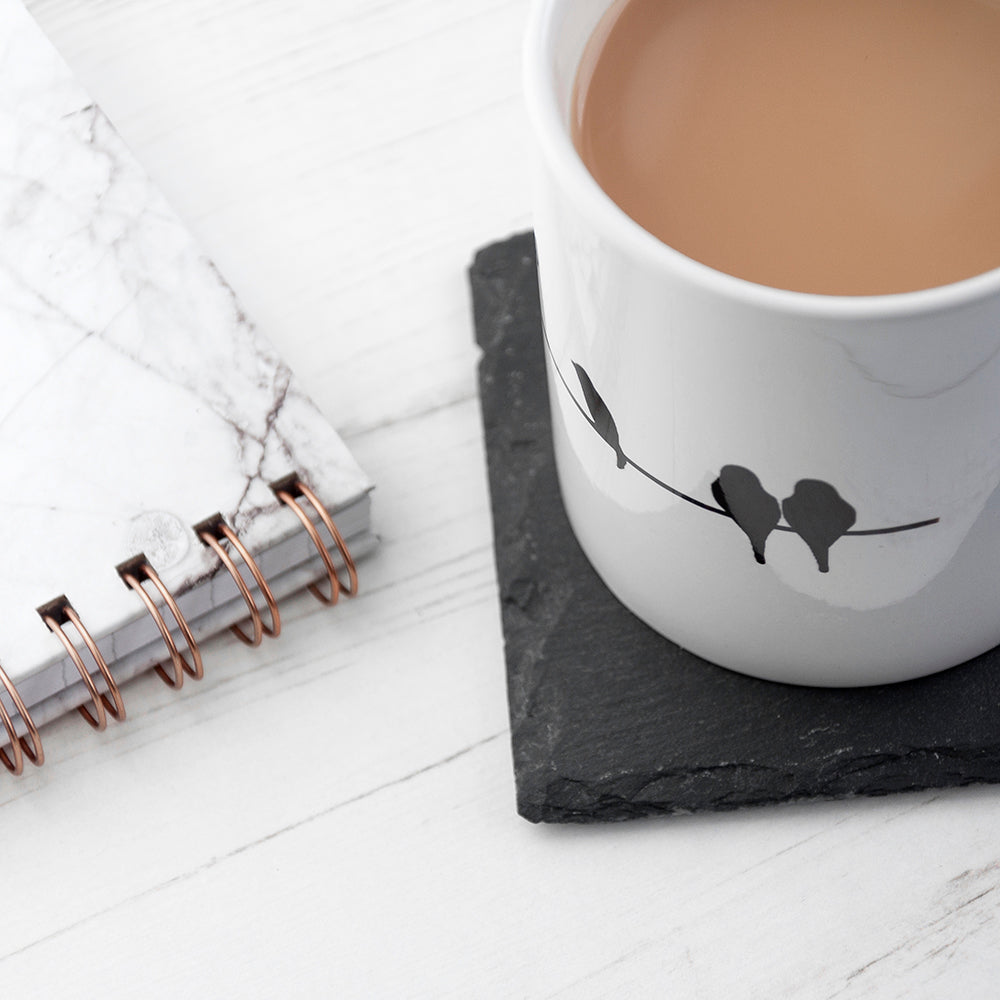 Personalised What A New Dad Means Square Slate Keepsake