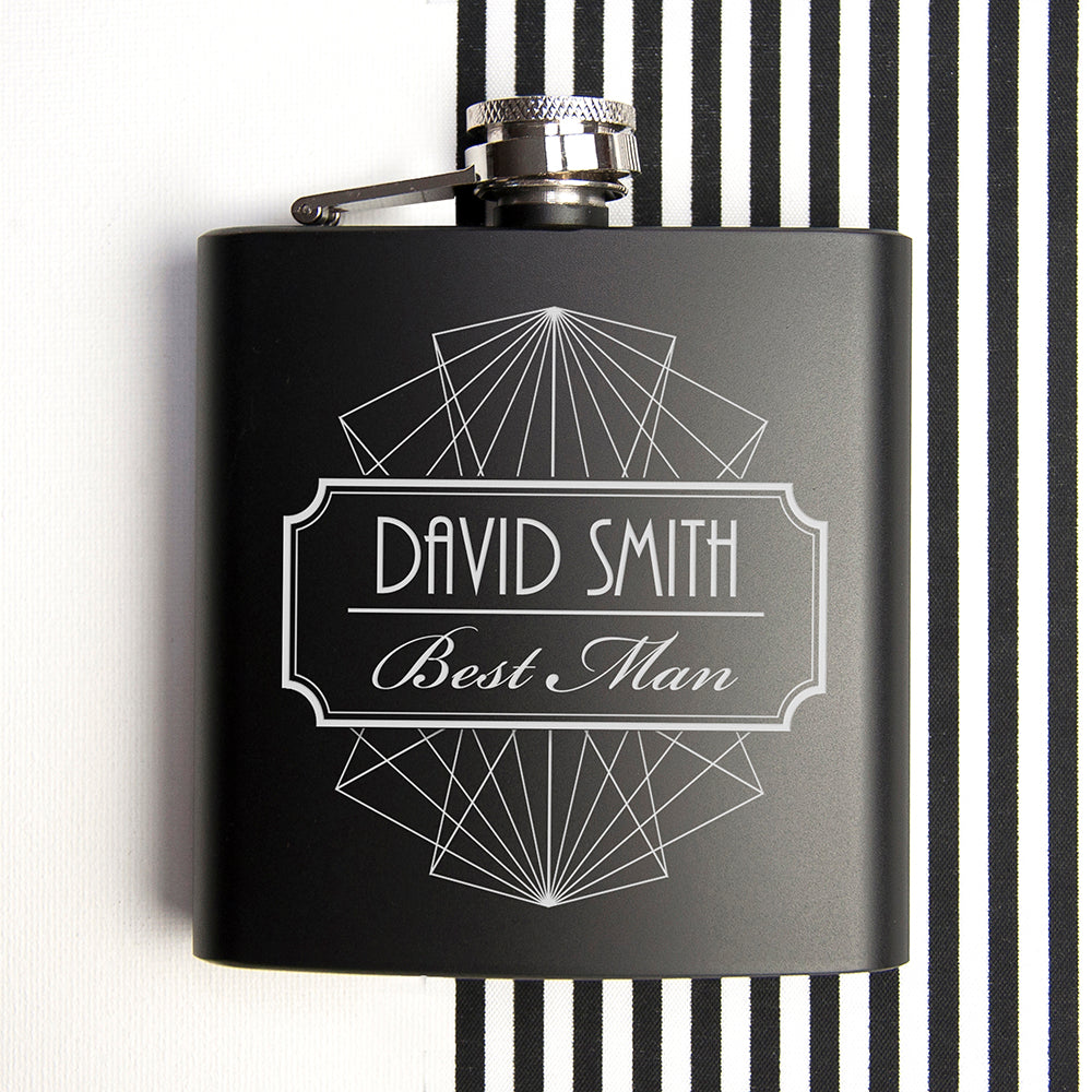 Personalised Best Man Hip Flask