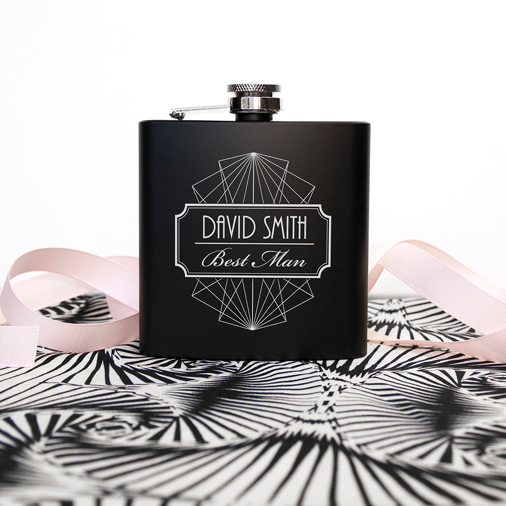 Personalised Best Man Hip Flask