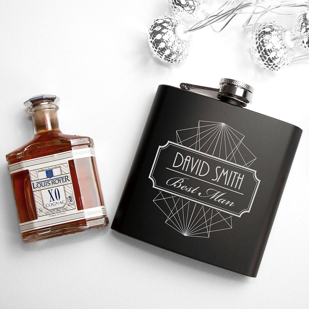 Personalised Best Man Hip Flask