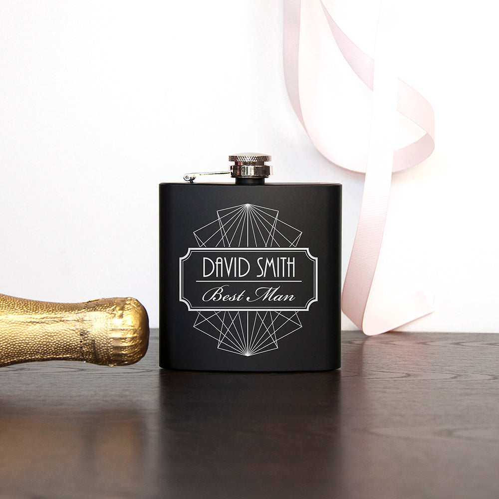 Personalised Best Man Hip Flask