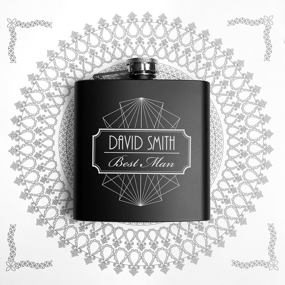 Personalised Best Man Hip Flask