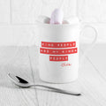 Personalised Kind People (Red) Bone China Mug