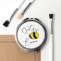 Personalised Bee You Round Compact Mirror