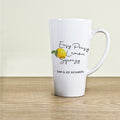 Personalised Easy Peasy Lemon Squeezy Latte Mug
